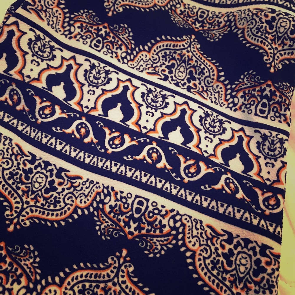 Aztec style pencil skirt